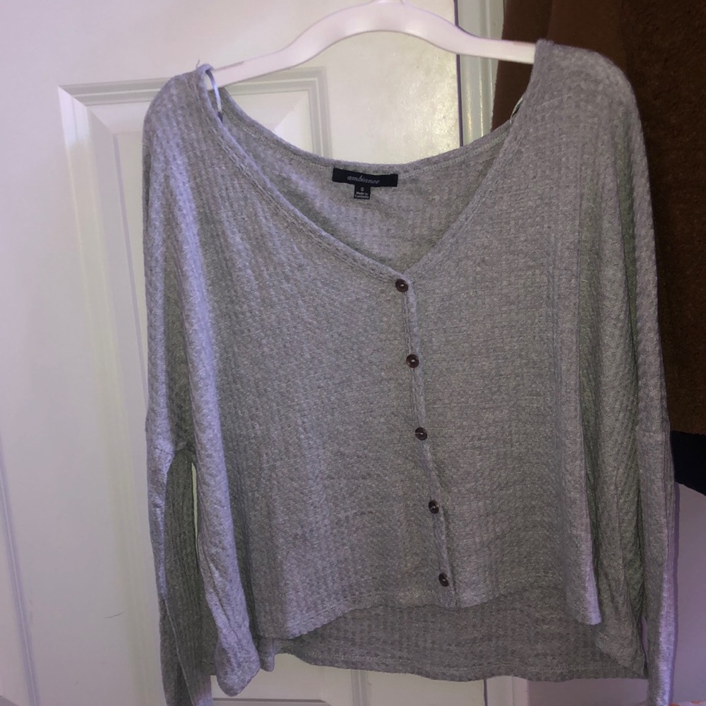 Knit button top